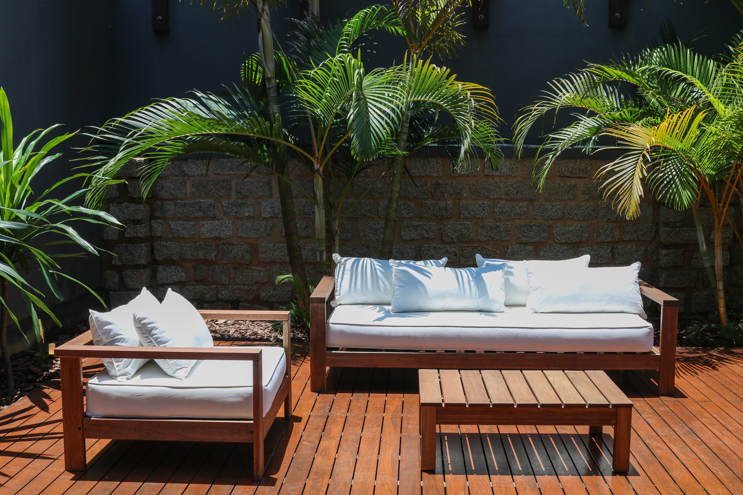 Casa Praia Mole, deck lounge